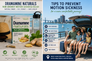 Dramamine Naturals Non-Drowsy Motion Sickness Relief Advice for Hampton Roads VA Residents