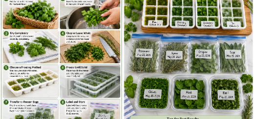 How to Freeze Fresh Herbs for Lasting Flavor