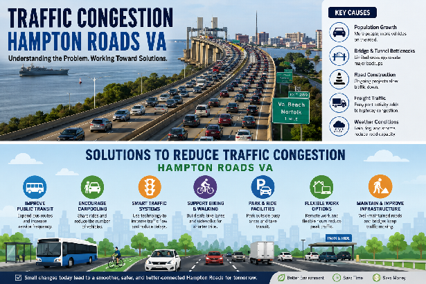 Traffic Congestion Hampton Roads VA Solutions Guide Today