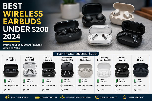 Best Wireless Earbuds Under 200 Dollars 2024 Buying Guide