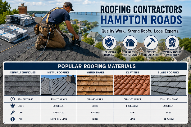 Roofing Contractors Hampton Roads for Reliable Roof Repair Services